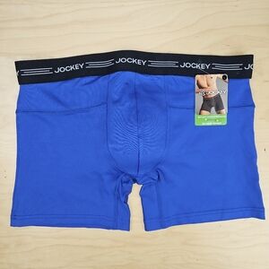 NWT Jockey Sport Performance Stretch Boxer Brief 6 Inch Inseam NOS From 2010 Lg.
